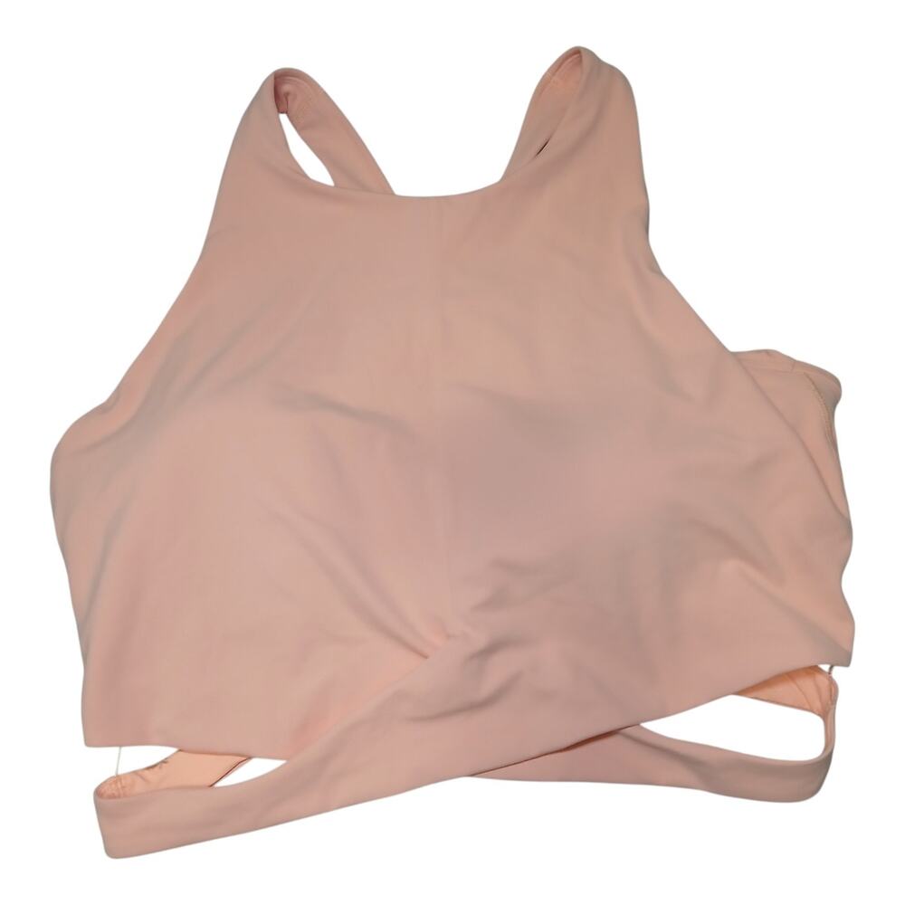 Athleta Orange Sports‎ Bra Crop Top Wrap Size 1X